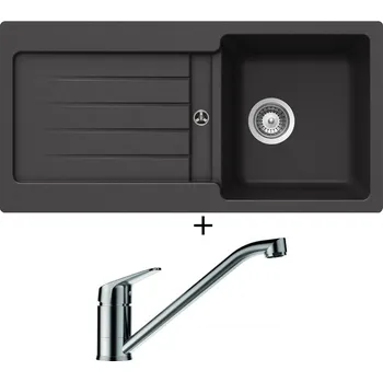 Granitový dřez Granitový dřez SET Schock TYPOS D-100S Onyx + Schock EVINAS 577000 nerez