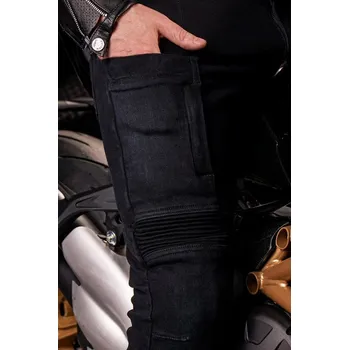 Moto kalhoty Kalhoty 4SR ClubSportSky pánské kevlarové černé 54