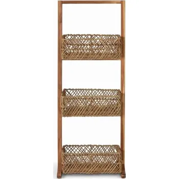 Organizér na kosmetiku Koupelnový policový organizér Hinton Naural 87 cm