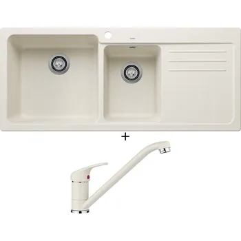 Granitový dřez Granitový dřez SET Blanco NAYA 8 S bílá soft 527131 + Blanco DARAS bílá soft 526935