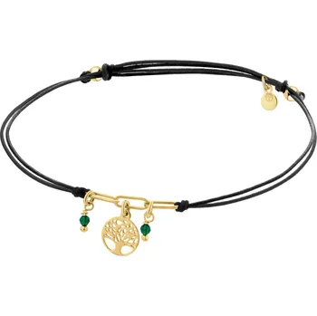 Náramek Náramek se pozlacenými stříbrnými prvky a broušeným sklem - strom - AP538-3868