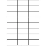 Samolepicí bílé etikety 70 x 36 mm, A4 (100 ks)