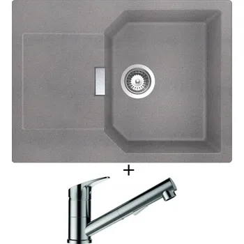 Granitový dřez Granitový dřez SET Schock MANHATTAN D-100S Croma + Schock EVINAS 577120 nerez