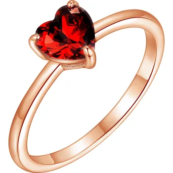 Prsten Olivie Stříbrný prsten SRDÍČKO ROSE 8575 Velikost prstenů: 5 (EU: 49-50) Ag 925; ≤1,6 g.