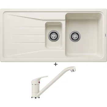 Granitový dřez Granitový dřez SET Blanco SONA 6 S bílá soft 527154 + Blanco DARAS bílá soft 526935