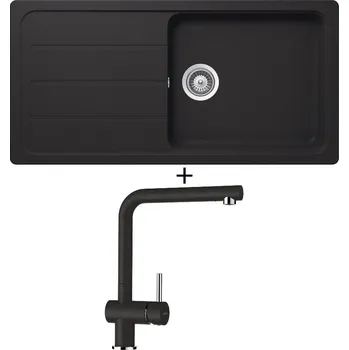 Granitový dřez Granitový dřez SET Schock FORMHAUS D-100L Onyx + Schock EPOS 540000 Onyx