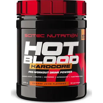 Anabolizér SciTec Nutrition Hot Blood Hardcore 375g Příchuť: pomeranč