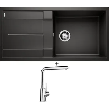 Granitový dřez SET Blanco METRA XL 6 S černá 525930 + Blanco MILA chrom 519414