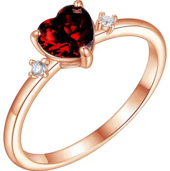 Prsten Olivie Stříbrný prsten SRDÍČKO ROSE 8578 Velikost prstenů: 7 (EU: 54-56) Ag 925; ≤1,6 g.