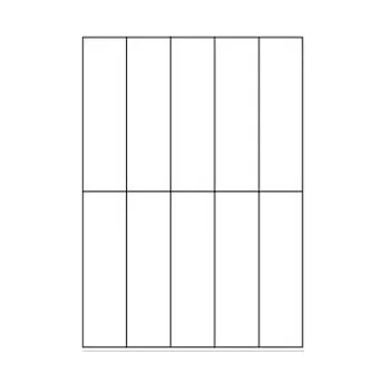 Samolepící etiketa Samolepicí bílé etikety 41 x 150 mm, A4 (100 ks)
