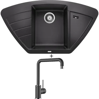 Granitový dřez Granitový dřez SET Blanco ZIA 9 E antracit 514764 + Blanco MILI antracit 523103