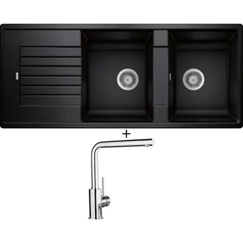 Granitový dřez SET Blanco ZIA 8 S antracit 515605 + Blanco MILA chrom 519414