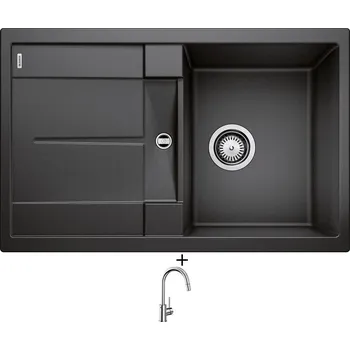 Granitový dřez SET Blanco METRA 45 S antracit 513194 + Blanco MIDA-S chrom 521454