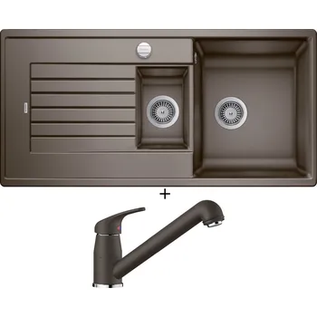 Granitový dřez Granitový dřez SET Blanco ZIA 6 S kávová s excentrem 515071 + Blanco DARAS-S kávová 517740