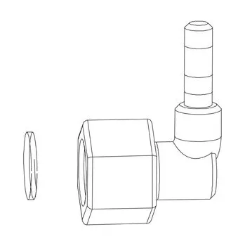 Spoj sprchové hadice Aurlane 45° AURL071