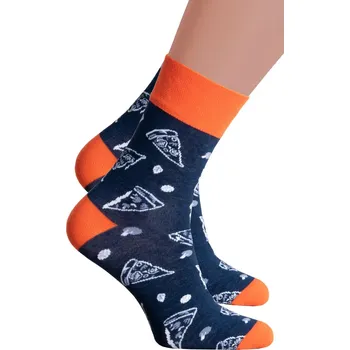 Chlapecké spodní prádlo Chlapecké klasické ponožky 060/254 Steven Barva/Velikost: granát (modrá) / 38/40