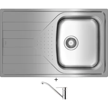 Nerezový dřez Nerezový dřez SET Teka UNIVERSE 45T T-XN 1B 1D X nerez + Teka ML CR chrom