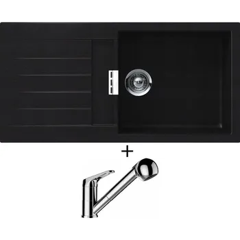 Granitový dřez Granitový dřez SET Schock SIGNUS D-100L Puro + Schock COSMO 525122 chrom