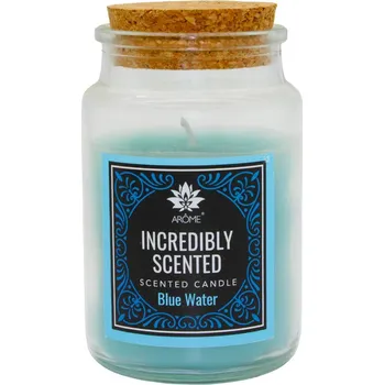 Bytová dekorace AROME Svíčka se špuntem, Blue Water 120 g