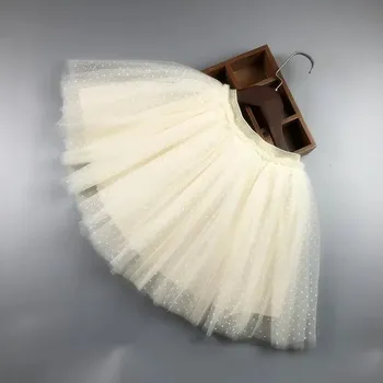 Dívčí princeznovská tutu sukně - SK2306 Beige,36 x 51 cm