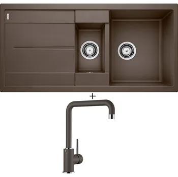 Granitový dřez Granitový dřez SET Blanco METRA 6 S kávová 515046 + Blanco MILI kávová 523111