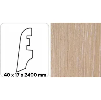 soklová lišta Soklová lišta KP40 DUB HEDVÁBNÝ 3880