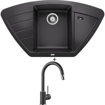 Granitový dřez Granitový dřez SET Blanco ZIA 9 E antracit 514764 + Blanco MIDA-S antracit 521455