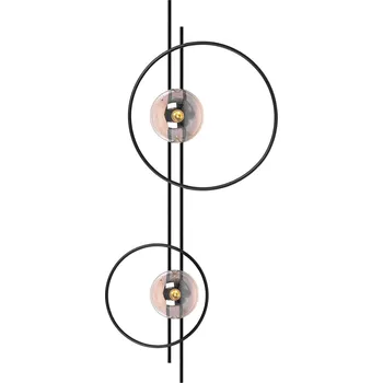 Nástěnné svítidlo Kaja Corsa nástěnné svítidlo 2x40 W černá-jantarová K-5347