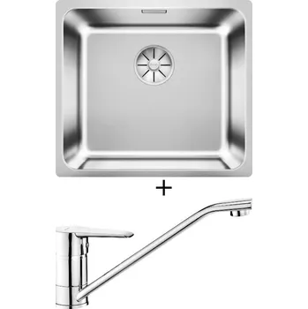 Nerezový dřez Nerezový dřez SET Blanco SOLIS 450-IF nerez kartáčovaný 526121 + Deante CORIO BFC 060M chrom