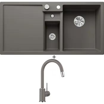 Granitový dřez Granitový dřez SET Blanco COLLECTIS 6 S šedá vulkán 527241 + Blanco MIDA-S šedá vulkán 526967