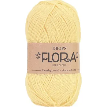 Příze Příze DROPS Flora uni colour 26 - limonáda