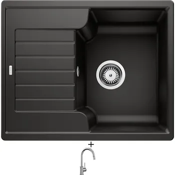 Granitový dřez Granitový dřez SET Blanco ZIA 40 S černá 526006 + Blanco MIDA-S chrom 521454