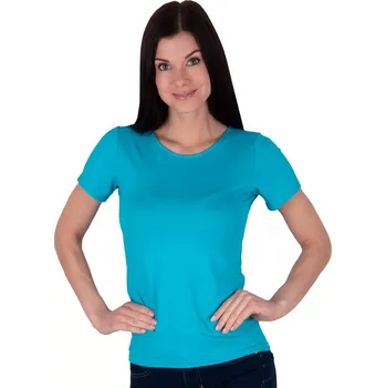 Dámské jednobarevné tričko Carla Edition II Babell Barva/Velikost: tyrkys tmavá / S/M