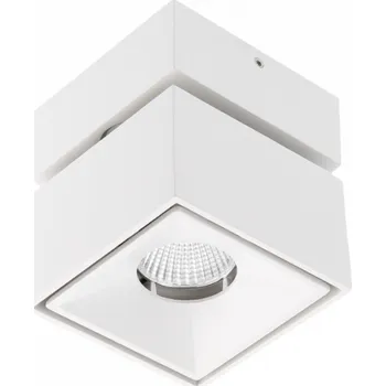 Nástěnné svítidlo LED svítidlo BIANCO, 8 W, 680 lm, AC 220–240 V, 50/60 Hz, PF 0,9, Ra≥80, IP20, IK06, 36°, 4000 K, čtverec, bílé
