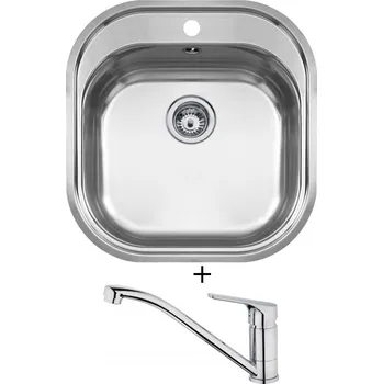 Nerezový dřez Nerezový dřez SET Teka STYLO 1B X MC nerez + Teka MTP 913 CR chrom