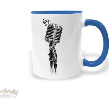 Hrnek - Mikrofon Barva: Modrá