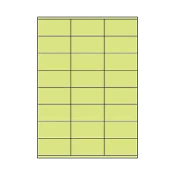 Speciální papír Samolepicí etikety 70 x 36 mm, A4 - zelené (100 ks)