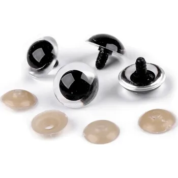 Nástroj na niť a příze Bezpečnostní oči ⌀26 mm transparetní - prodej po 2 ks