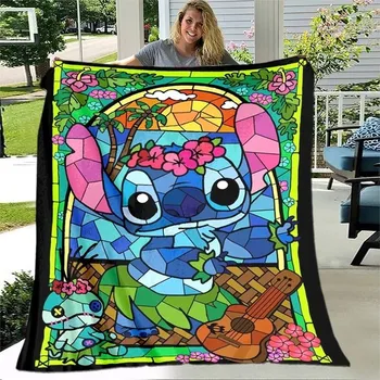 deka Roztomilá flanelová deka s motivem Stitche - 2,150x200cm