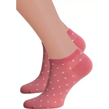 Dámské ponožky Dámské kotníkové ponožky 114/097 STEVEN Barva/Velikost: koral (coral) / 35/37