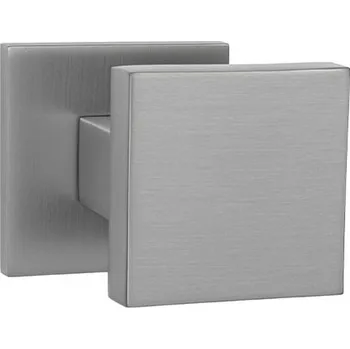 Dveřní kování MPK - MADLO - HR SQ6 bez spodní rozety, madlo pevné pravé ks OCS - Chrom broušený