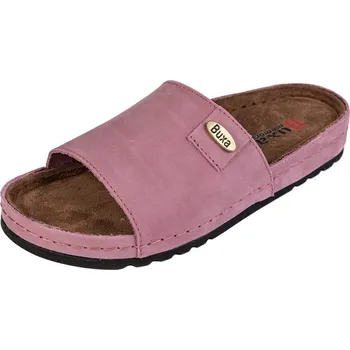Dámská zdravotní obuv Buxa Dámské kožené pantofle BZ115 - růžová nubuk Velikost: 40