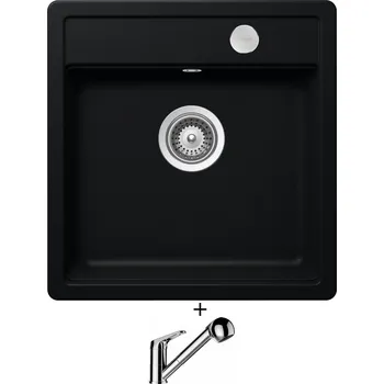 Granitový dřez Granitový dřez SET Schock MONO N-100S Puro + Schock COSMO 525122 chrom