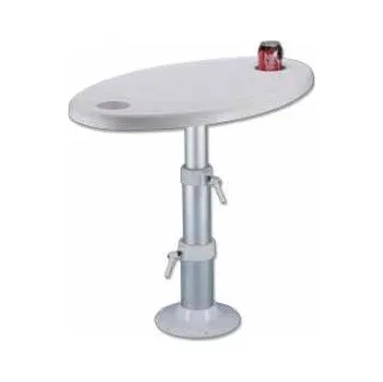 Jídelní stůl Stolek oválný s teleskopickou nohou 32-52-72cm