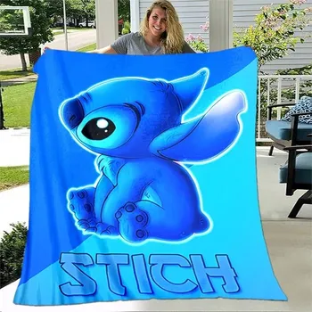 Dětská deka Roztomilá flanelová deka s motivem Stitche - 30,100x150cm