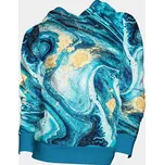 UTOPY Dámská sportovní mikina Turquois Ardency fullprint Velikost: XS