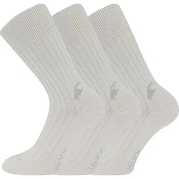 VOXX Ponožky bavlněné CASHMERE LOVE s kašmírem a ionty stříbra BÍLÉ (3 páry) 43-46 120991