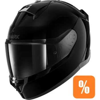 Helma na motorku Shark ridill 2 blank, černá/lesklá barva, velikost m(57-58)