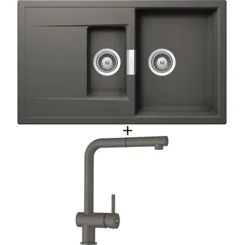 Granitový dřez Granitový dřez SET Schock MONO D-150 Silverstone + Schock EPOS 540127 Silverstone