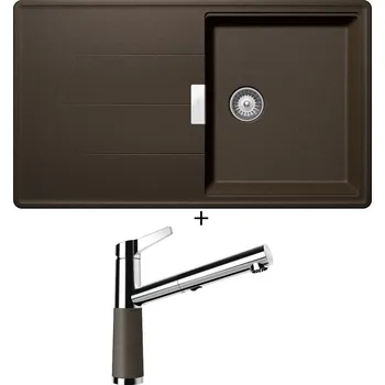 Granitový dřez Granitový dřez SET Schock TIA D-100 Bronze + Schock SC-510 554120 Bronze